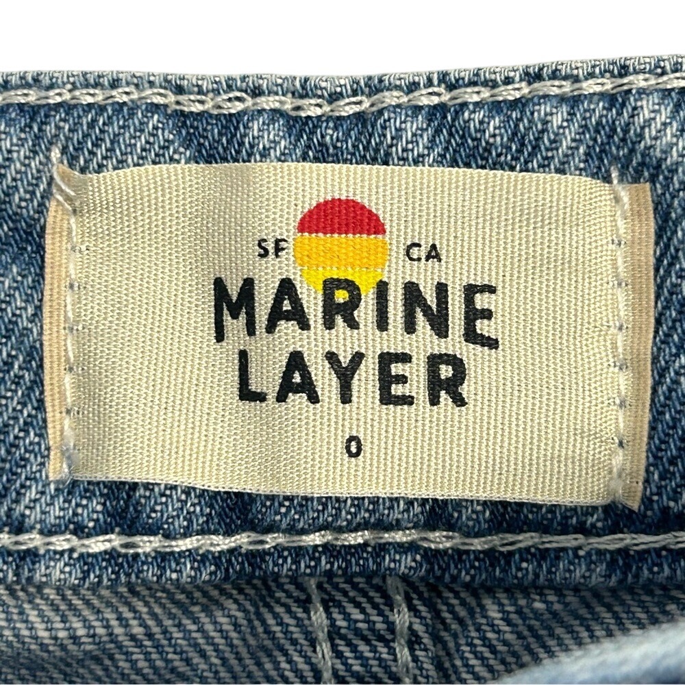 Marine Layer Emilia High Waisted Mini Skirt with Button Details Women's Size 0 - Picture 4 of 9